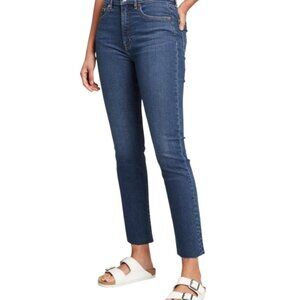 GAP Vintage Slim High Rise Jeans in Medium Wash with Raw Hem Size 28 US 6